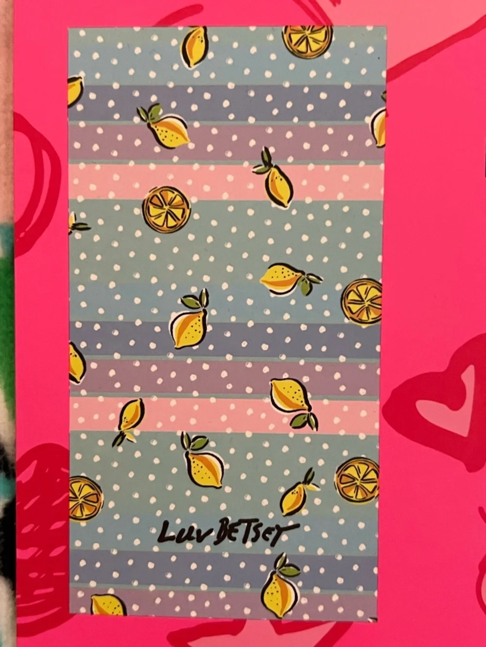 Betsey Johnson Blue Lemon Beach Towel